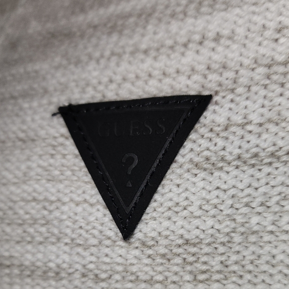 Guess Gray Zip Up Sweater with Mock Neck - Picture 4 of 10